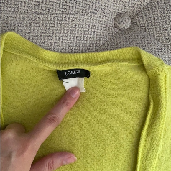 Lime Green Short-sleeved Cardigan - Picture 5 of 6